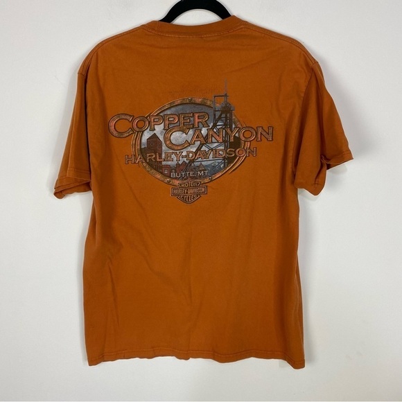 Harley Davidson The Need For Speed Copper Canyon Butte MT Short Sleeve Orange - Picture 2 of 3